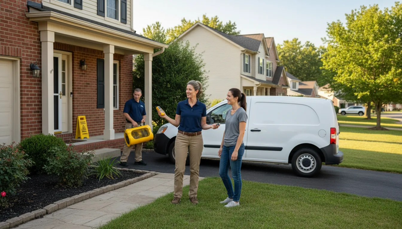 Residential water damage restoration in Agawam, MA